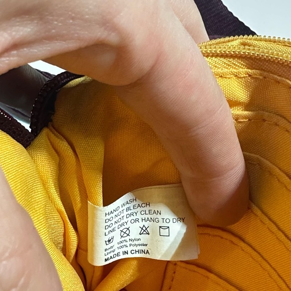 Baggalini Tokoyo Mini Wine Cross Over Nylon Canvas Purse - Picture 5 of 15